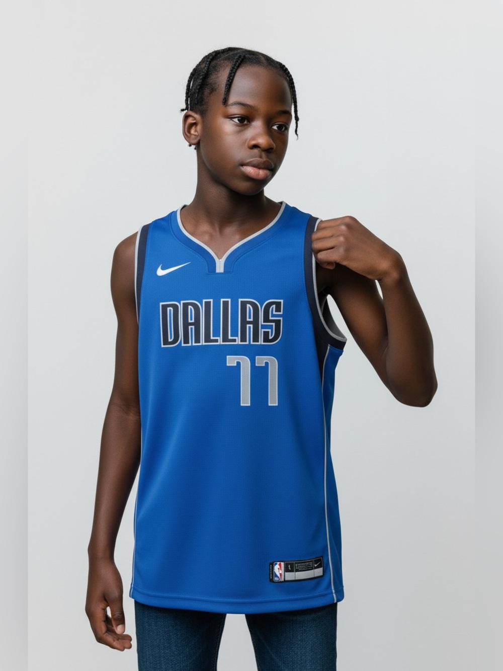 Luka Doncic Dallas Mavericks Boys Icon Swingman Jersey Kids NBA Jersey